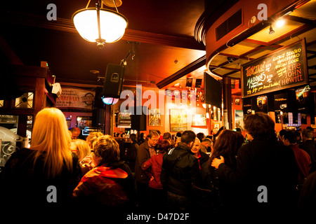 Belfast vita notturna, Irlanda del Nord Foto Stock