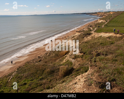 Barton sul mare Inghilterra Hampshire REGNO UNITO Foto Stock