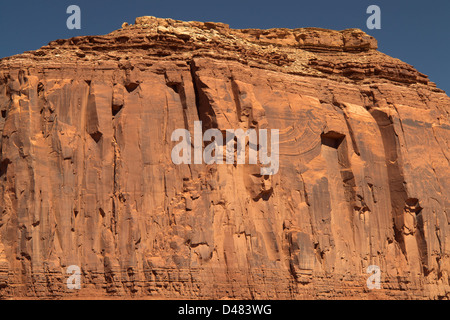 Il Monument Valley, Arizona Utah USA di confine Foto Stock