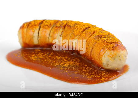 Tedesco salsiccia al curry 2 Foto Stock