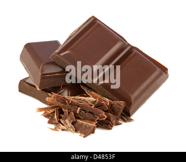 Pila di cioccolato fondente Foto Stock