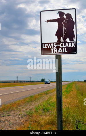 Lewis e Clark Trail US Route 2 Montana Foto Stock