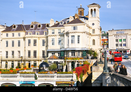 Vista da Richmond Bridge, Richmond Upon Thames, Greater London, England, Regno Unito Foto Stock