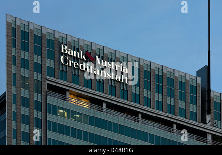 Varsavia, Polonia, la sede centrale della Bank Austria Creditanstalt POLAND SA Foto Stock