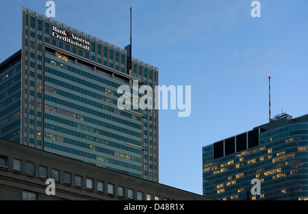 Varsavia, Polonia, la sede centrale della Bank Austria Creditanstalt POLAND SA Foto Stock