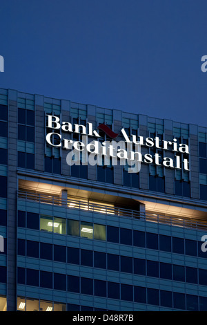 Varsavia, Polonia, la sede centrale della Bank Austria Creditanstalt POLAND SA Foto Stock