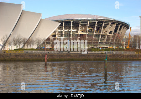 Glasgow, Scozia 2 marzo 2013. La Hydro Arena in costruzione Foto Stock