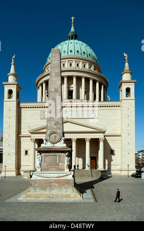 Potsdam, in Germania, la chiesa di San Nicola presso il Vecchio Mercato nel centro storico Foto Stock