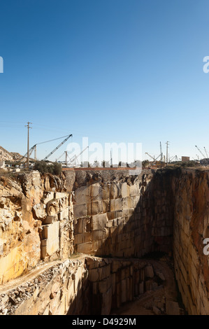 Cava di marmo nella regione di Borba, Alentejo, Portogallo Foto Stock