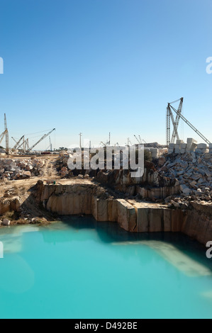 Cava di marmo nella regione di Borba, Alentejo, Portogallo Foto Stock
