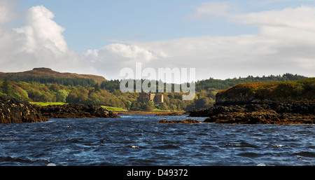 Il castello di Dunvegan panorama Foto Stock