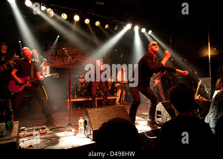 Berlino, Germania, Berlino-banda base Blechreiz Skakonzert in music club in modo36 Foto Stock