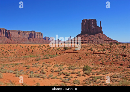 Buttes in Monument Valley Navajo National Park nello Utah, Stati Uniti Foto Stock
