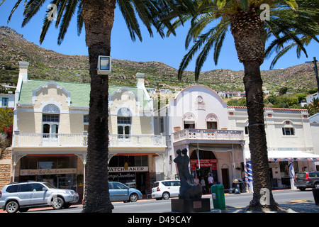 Simons Town strada principale in Western Cape - Sudafrica Foto Stock