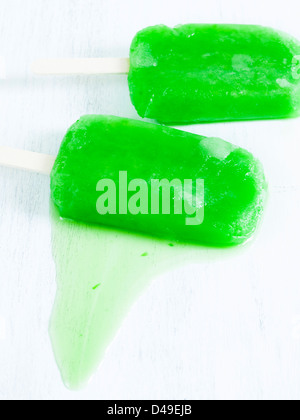 Congelati pop su un bastone. Foto Stock