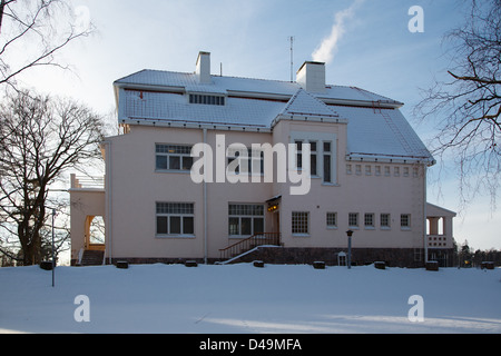 Villa Tamminiemi usato per essere la residenza ufficiale del Presidente finlandese Urho Kekkonen durante il suo ufficio in 1956-1981. Foto Stock