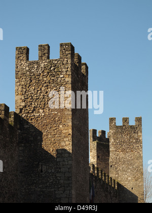 Il castello di Rieti con merli Italia Foto Stock