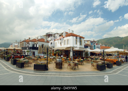 Ristorante Terrazza, Marmaris, Muğla Provincia, Turchia Foto Stock