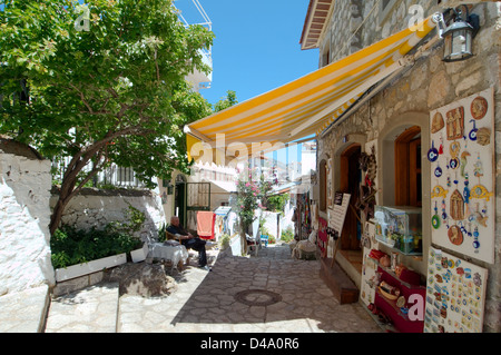 Street bar, Marmaris, Muğla Provincia, Turchia Foto Stock