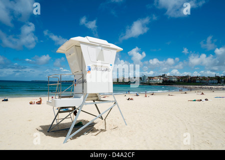 Bagnino casella a Bondi Beach a Sydney nel Nuovo Galles del Sud in Australia Foto Stock