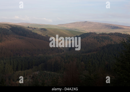 Shining Tor dal Macclesfield Forest inverno cheshire england Foto Stock