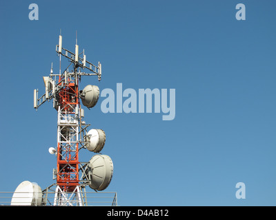 Torre di antenne di un mobile cell network Foto Stock