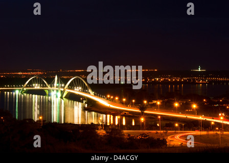 Ponte JK, Brasilia, Brasile Foto Stock