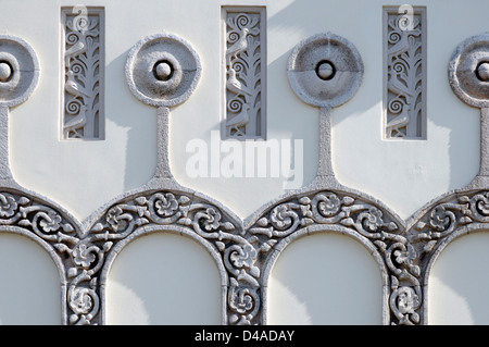 Rodi. La Grecia. Architetture riccamente ornate della simulazione di gotico veneziano governatori palazzo costruito nel 1927 durante l'occupazione italiana Foto Stock