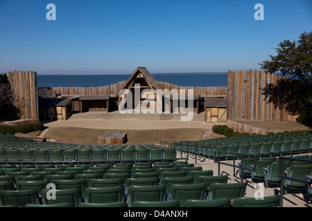 Waterside Theatre a Fort Raleigh National Historic Site sull Isola Roanoke in Carolina del Nord Foto Stock