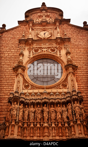 Gesù Cristo, discepoli, statue Golthic Chiostro Monestir Monastero di Montserrat, Barcellona, in Catalogna, Spagna Foto Stock