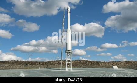 Il satellite Glory della NASA, lanciato dal Goddard Space Flight Center, mira a studiare il clima e l'atmosfera della Terra, contribuendo con dati preziosi per la ricerca scientifica terrestre. Foto Stock
