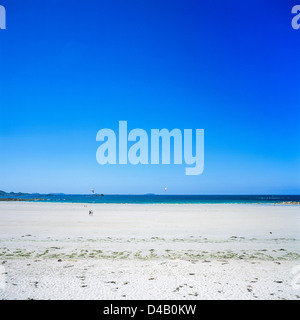 "Port-Blanc' spiaggia e sul Canale Inglese Mare Bretagna Francia Foto Stock