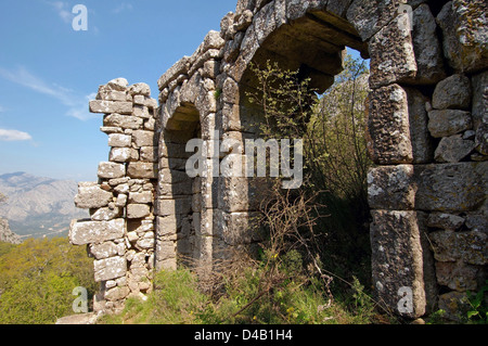 Antica città di Termesos (Termessus) Taurus Mountain, Turchia, Asia Occidentale Foto Stock