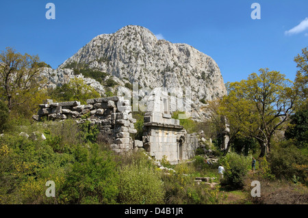 Antica città di Termesos (Termessus) Taurus Mountain, Turchia, Asia Occidentale Foto Stock