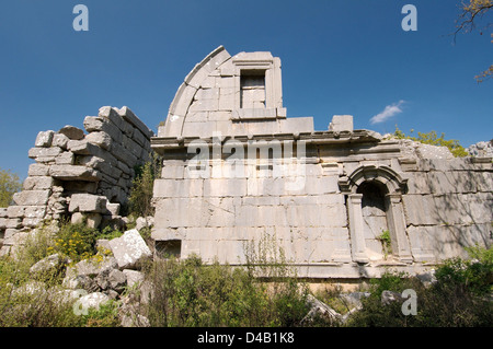 Antica città di Termesos (Termessus) Taurus Mountain, Turchia, Asia Occidentale Foto Stock