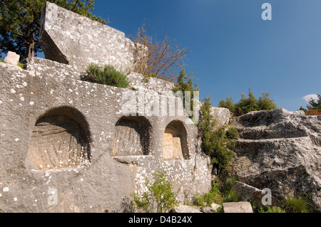 Antica città di Termesos (Termessus) Taurus Mountain, Turchia, Asia Occidentale Foto Stock