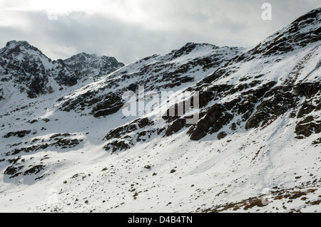 Paesaggio di montagna in alto adige, vicino oetztal, Austria Foto Stock