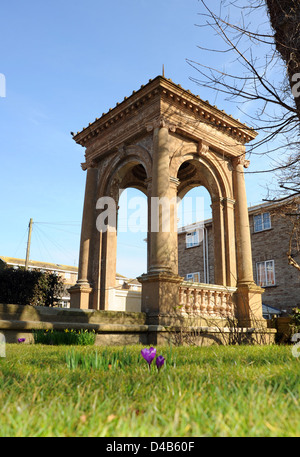 Il recentemente rinnovato edificio pagoda da Carn corte in Queens Park Brighton Foto Stock