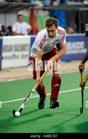 Maschile di Hockey semifinale, India vs Inghilterra, XIX Giochi del Commonwealth, India Foto Stock