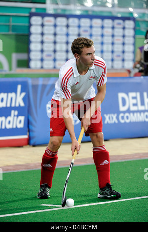 Maschile di Hockey semifinale, India vs Inghilterra, XIX Giochi del Commonwealth, India Foto Stock