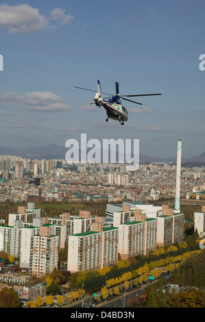 La Air Ambulance Service presso il Samsung Medical Center, Seoul, Corea del Sud. Foto Stock