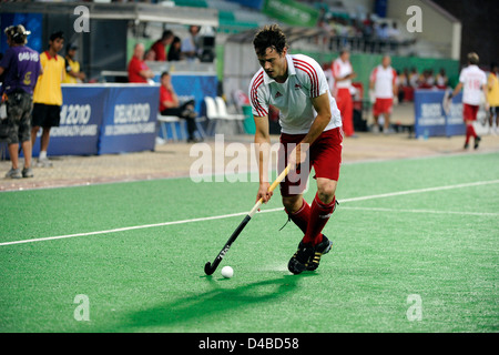 Maschile di Hockey semifinale, India vs Inghilterra, XIX Giochi del Commonwealth, India Foto Stock