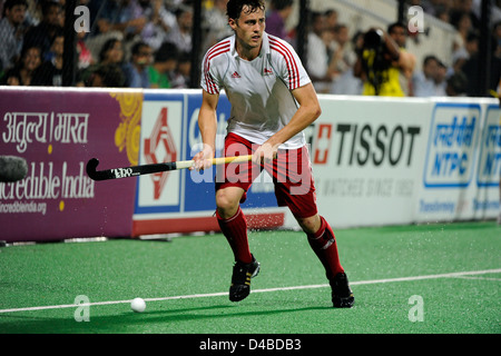 Maschile di Hockey semifinale, India vs Inghilterra, XIX Giochi del Commonwealth, India Foto Stock