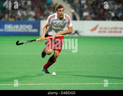 Maschile di Hockey semifinale, India vs Inghilterra, XIX Giochi del Commonwealth, India Foto Stock