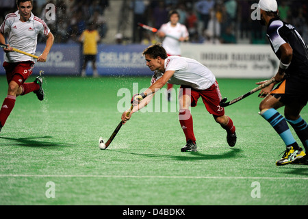 Maschile di Hockey semifinale, India vs Inghilterra, XIX Giochi del Commonwealth, India Foto Stock