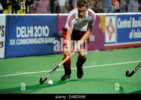 Maschile di Hockey semifinale, India vs Inghilterra, XIX Giochi del Commonwealth, India Foto Stock