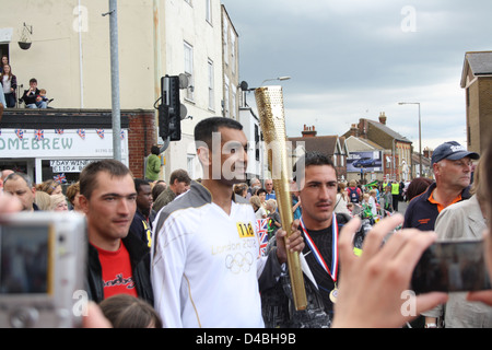 Relè di torcia a Faversham Kent. Foto Stock