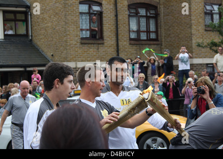 Relè di torcia a Faversham Kent. Foto Stock