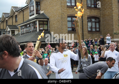 Relè di torcia a Faversham Kent. Foto Stock