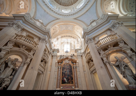 Europa Italia Piemonte in provincia di Torino Venaria Reale La Reggia La chiesa di Sant'Uberto Foto Stock